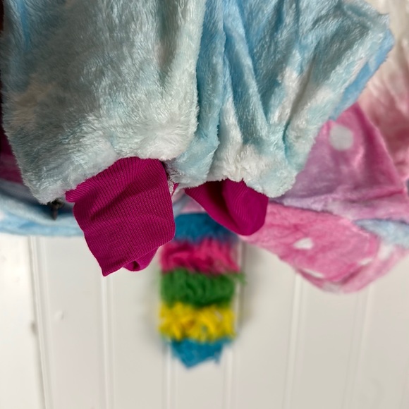 Girls Unicorn Pajamas Onesie Size 100 (US 2T - 4T - Picture 5 of 5